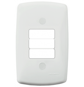 Placa para Três Teclas 4x2 - Mônaco